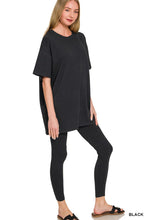 Load image into Gallery viewer, Cotton Round Neck Top &amp; Legging Set
