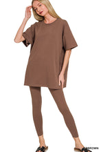 Load image into Gallery viewer, Cotton Round Neck Top &amp; Legging Set
